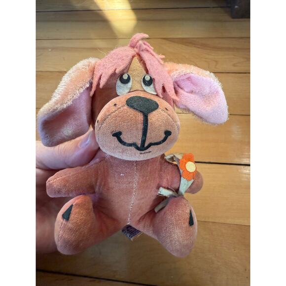 VIntage Dakin Dream Pets Plush Pink Doggy Puppy with flowers VERY RARE! VHTF! - Picture 4 of 9